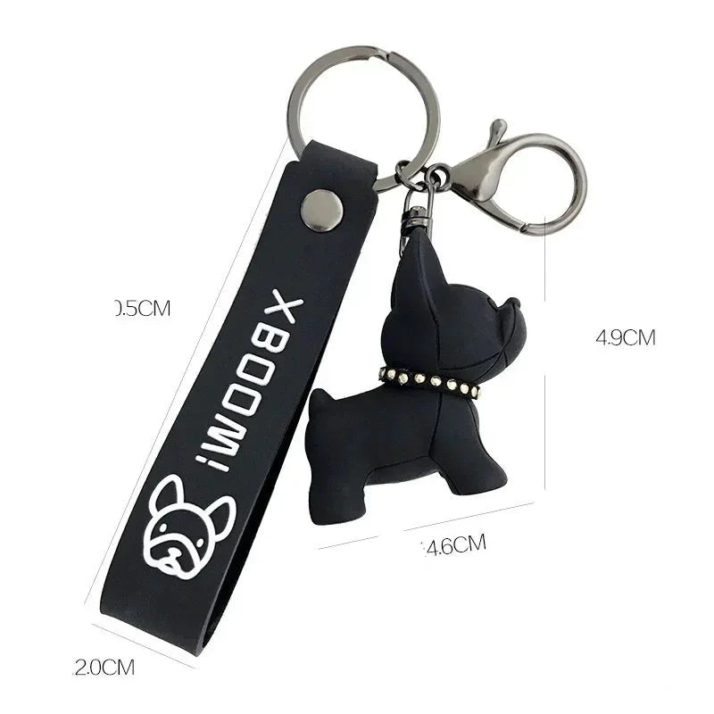 Bulldog Leather Keychains
